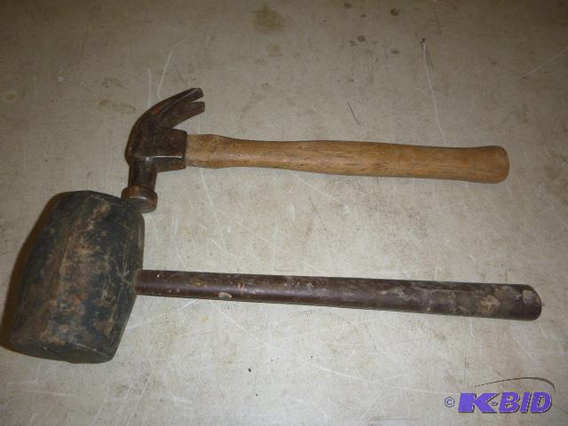 lot 154 image: Rubber Mallet and Hammer    ...
