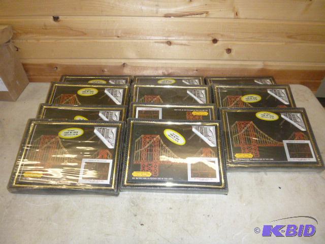 lot 176 image: 11 String Art Kits 9" X 12" - Gold ...