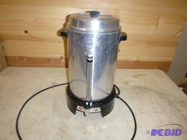 lot 203 image: West Bend 55 Cup Automatic Coffee Maker No. 3...