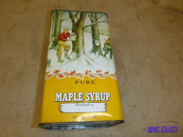 lot 209 image: 1 Gallon Maple Syrup Can...