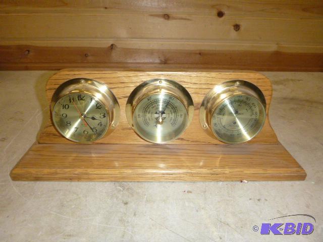 lot 213 image: Desk Clock and Weather Set...