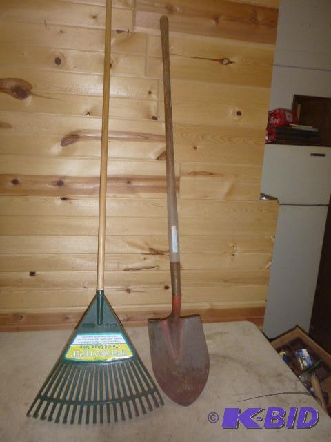 lot 246 image: Yard Rake and Shovel...