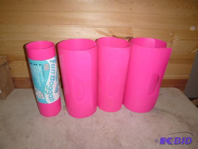 lot 249 image: 4 Fun Boggans 16" W X 42" L sleds...