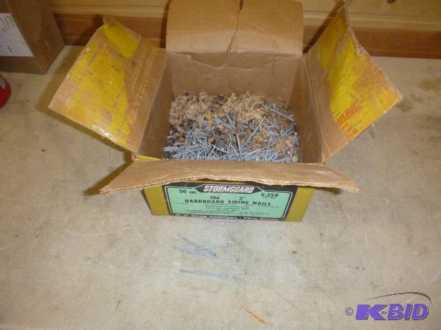 lot 261 image: Hard Board Siding Nails 10d 3"...