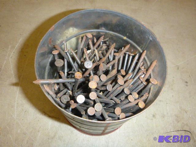 lot 294 image: Can of 6" Pole Barn Nails...