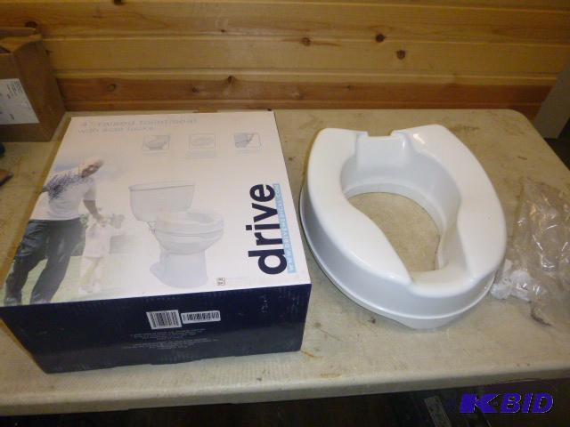 lot 32 image: Drive 4" Raised Toilet Seat With side lo...