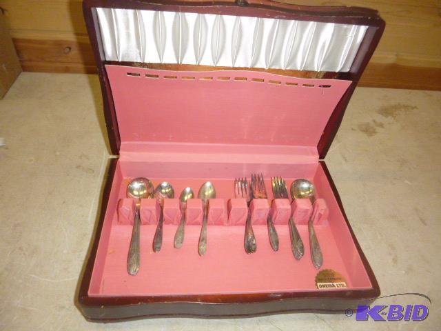 lot 55 image: Miscellaneous Silverware with Case...