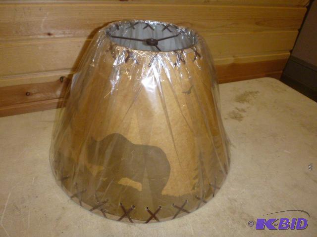 lot 7 image: Wildlife Lamp Shade...