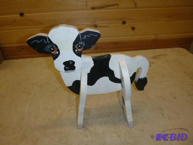 lot 77 image: Wood Calf Decoration...