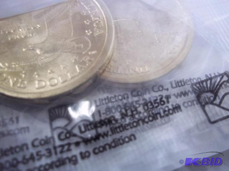 6 Uncirculated Sacagawea Dollars...