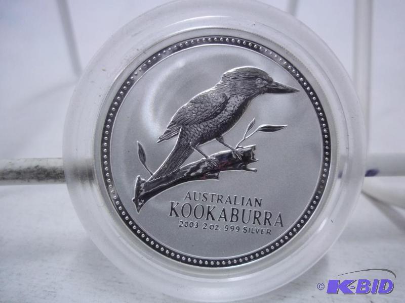 Australian Kookaburra 2003 2oz. 999 Silver in...