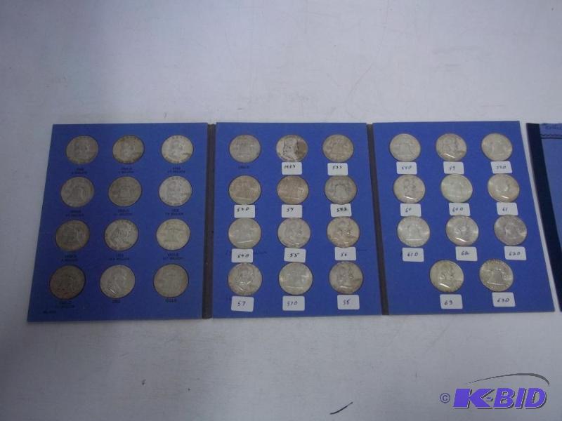 Collection of Benjamin Franklin Half Dollars ...