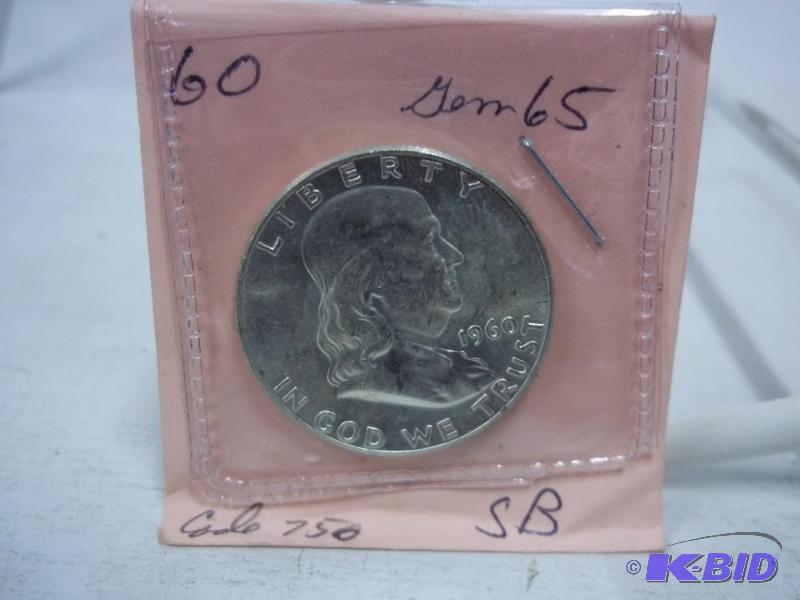 1960 Benjamin Franklin Half Dollar...