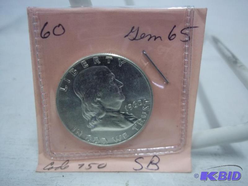 1960 Benjamin Franklin Half Dollar...