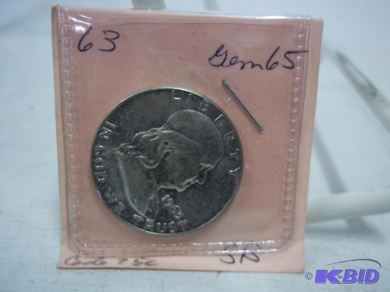 1963 Benjamin Franklin Half Dollar...