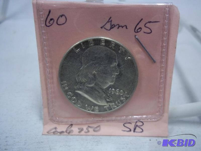 1960 Benjamin Franklin Half Dollar...