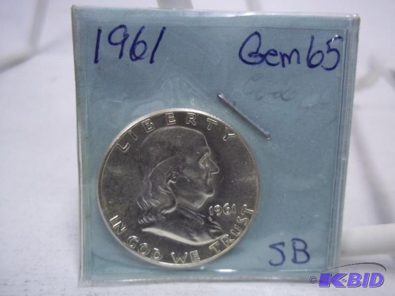1961 Benjamin Franklin Half Dollar...