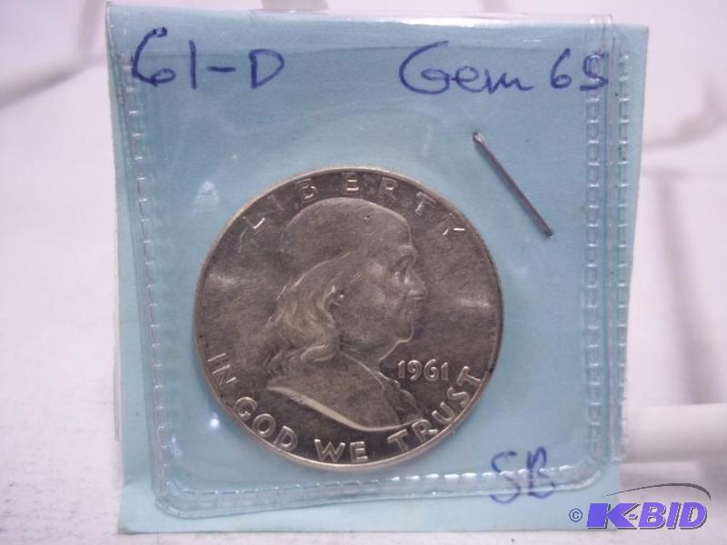1961 D Benjamin Franklin Half Dollar...