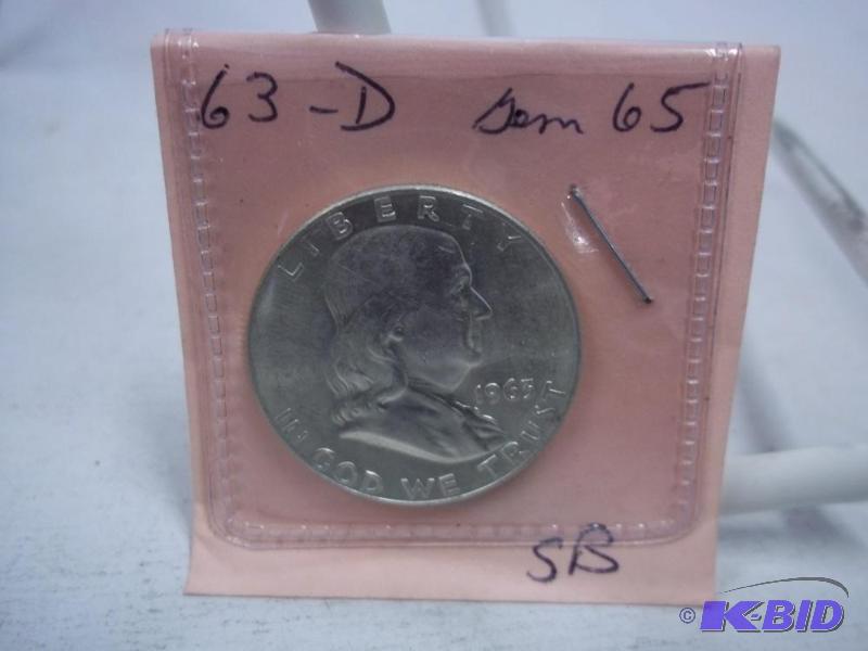 1963 D Benjamin Franklin Half Dollar...