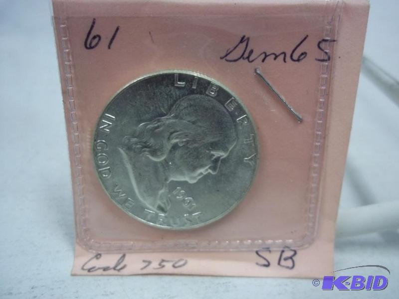 1961 Benjamin Franklin Half Dollar...