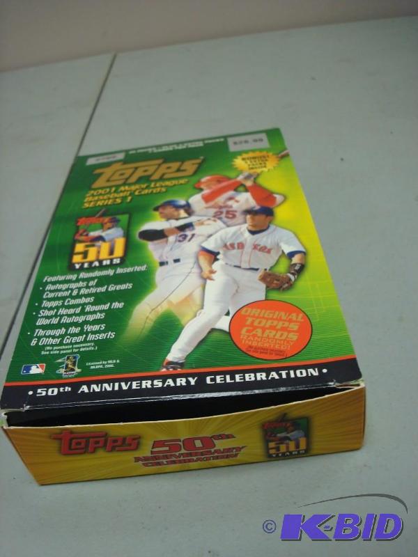 Box of 2001 Topps Baseball Cards, Packs Have ...