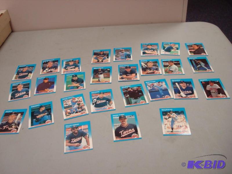 Lot Of 1987 Fleer&nbspTwins Baseball Cards, ...