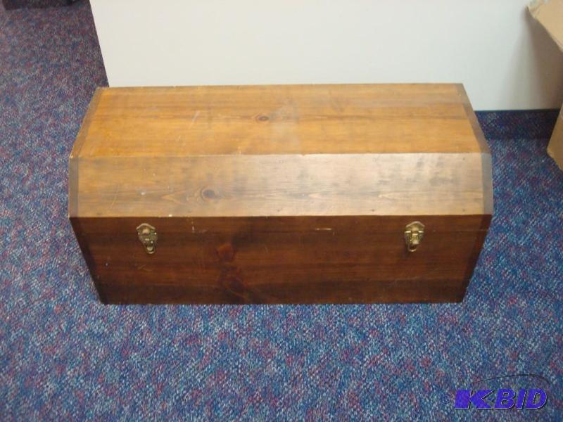 Solid Wood Chest Box, Good Condition, About 3...