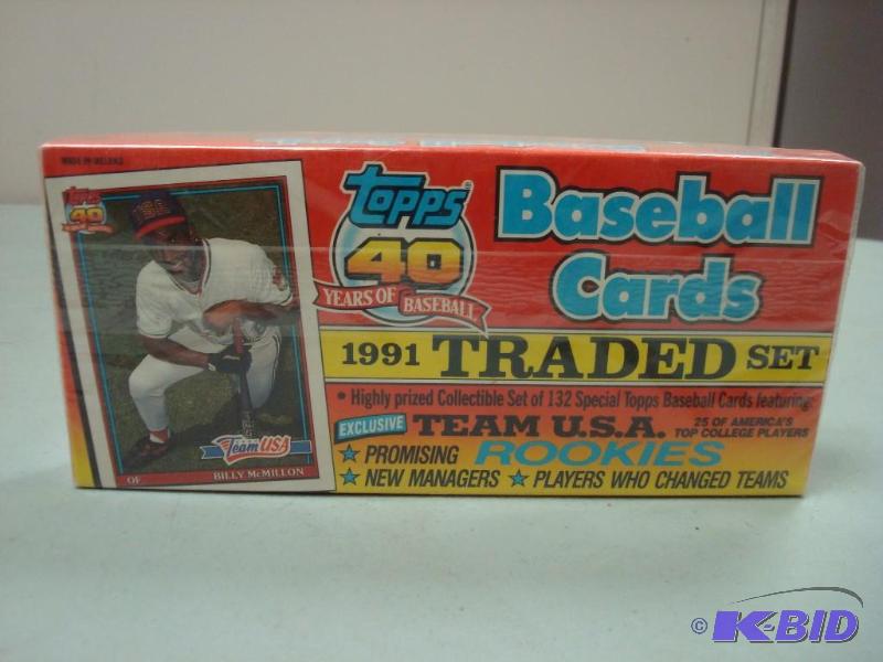 1991 Topps Traded Baseball Cards, New...