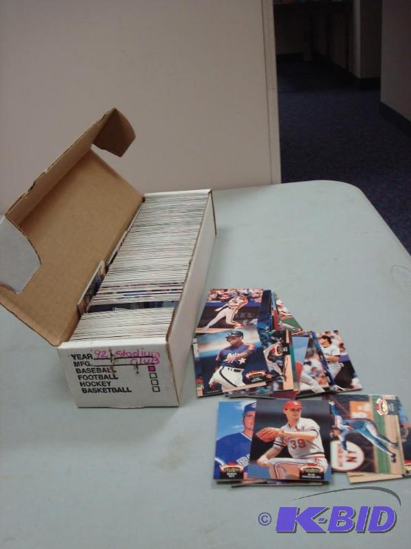 Box Of 1992 Stadium Club Baseball Cards...
