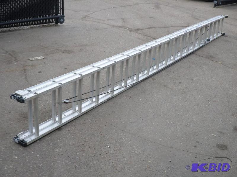 lot 1 image: Werner D1540-2 Aluminum Extension Ladder, 300...
