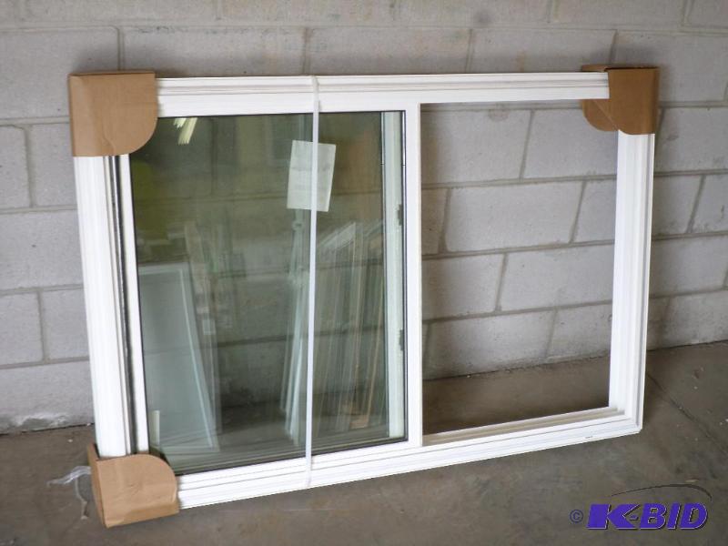 lot 102 image: New 55.75&quotx37.75" Double Hung White...