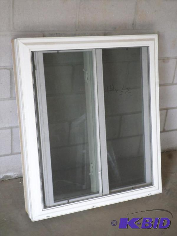 lot 103 image: New 35.5&quotx41" Double Hung White Vin...