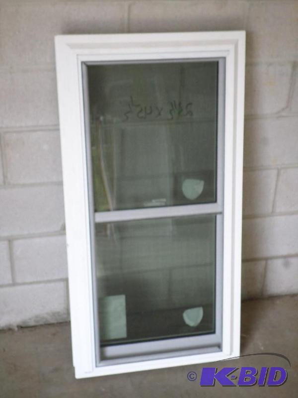 lot 104 image: New 23.5&quotx45.5" Double Hung White V...