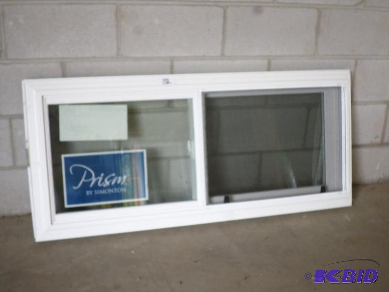 lot 113 image: New 22.5&quotx50.5" Double Hung White V...