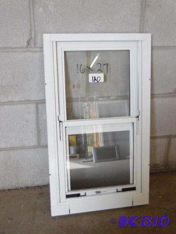 lot 120 image: New 16&quotx27" Aluminum Single Hung Ca...