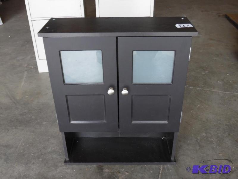 lot 137 image: Wall-Mount Bathroom Vanity Cabinet...