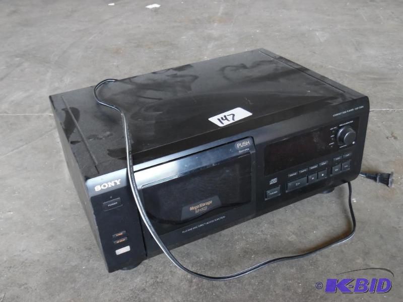 lot 147 image: Sony 50-Slot CD Stereo...