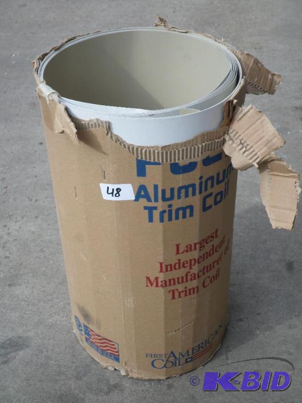lot 48 image: 24&quotx50ft Roll Of Aluminum Trim Coil, Unu...