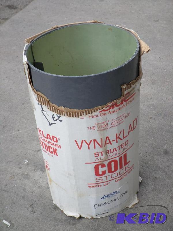 lot 55 image: Partial 24&quotx50ft Roll Of Aluminum Trim C...