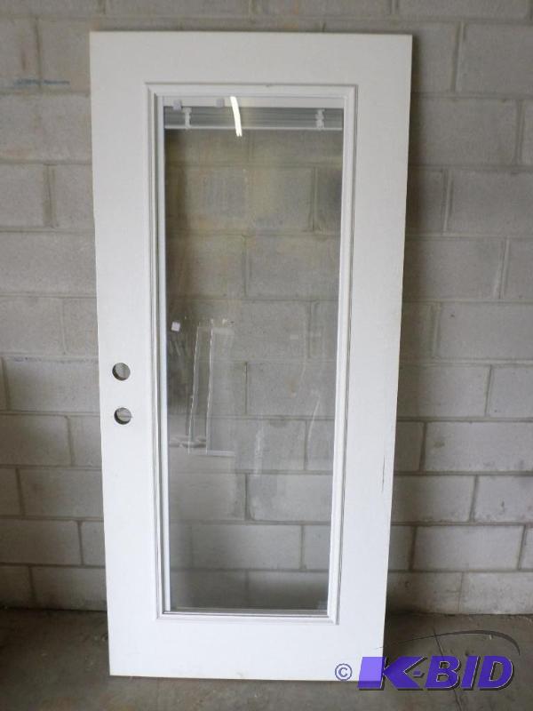 lot 62 image: 36&quotx80" FiberglassWood Entry Door...