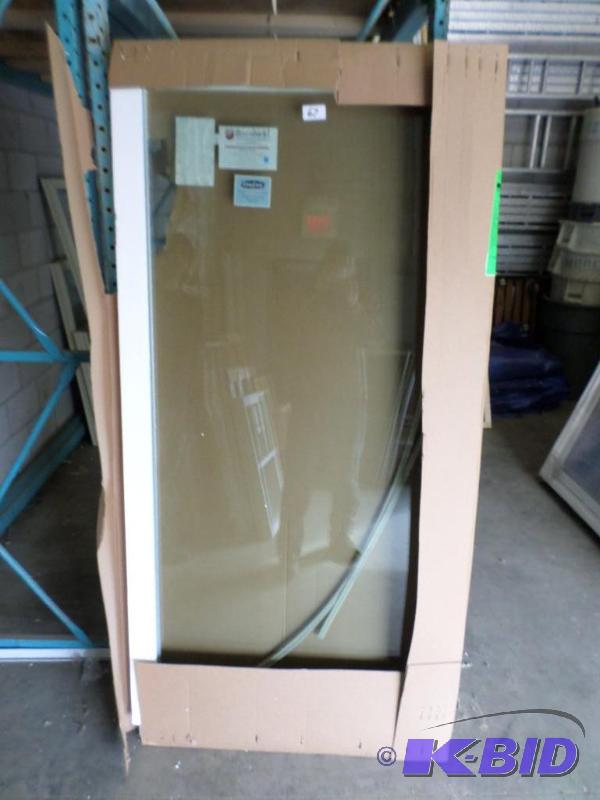 lot 67 image: 33 78" x 75 14" Double-Pane Glass...