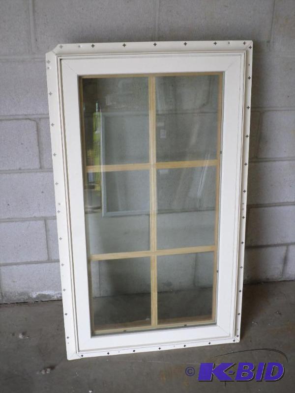 lot 86 image: New 23.75&quotx41.5" Crank-Open Vinyl W...