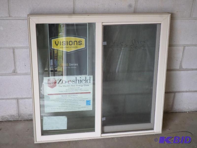 lot 88 image: New 36.5&quotx34.5" Single Hung Vinyl W...