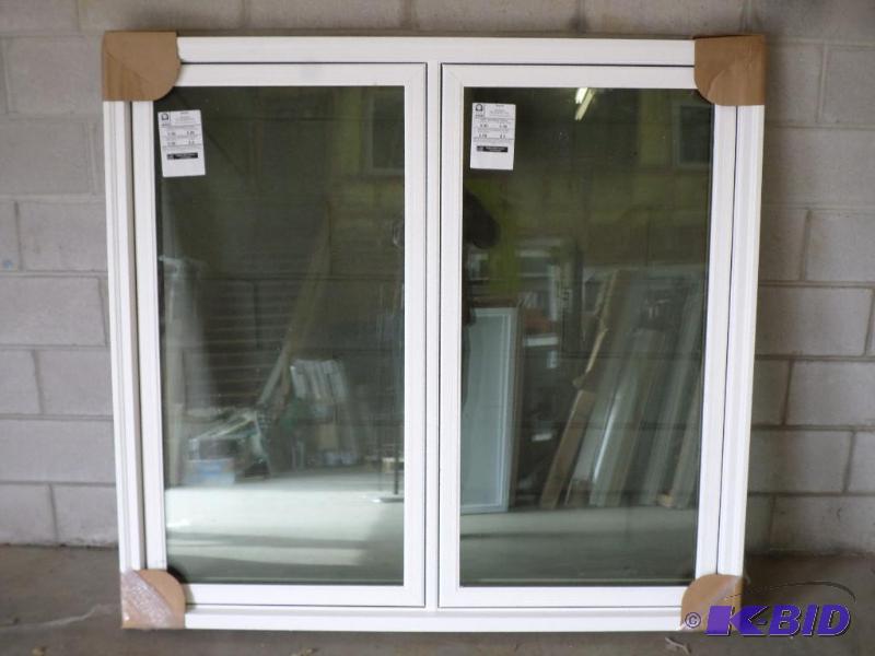 lot 95 image: New 54&quotx58" White Vinyl Double Pane...