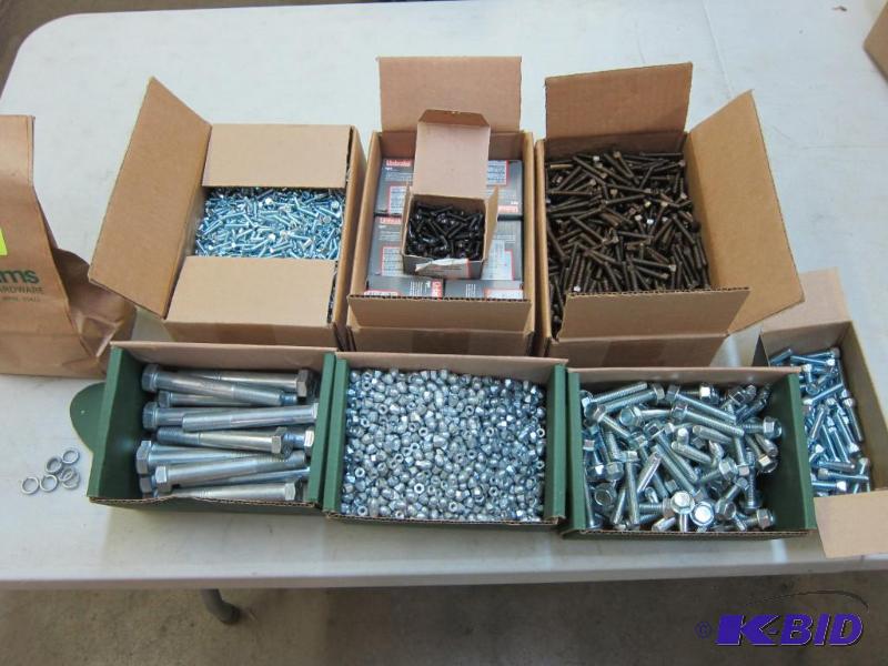 Assortment of Screws, Cap Nuts, and Washers