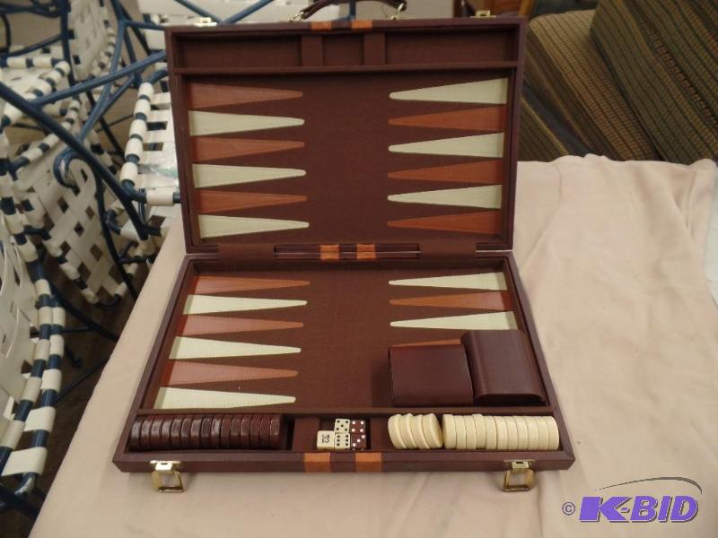 lot 77 image: Backgammon Set