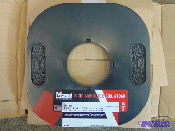lot 59 image: Morse 100 Band Saw Blade Coil Stock   NIB&nb...