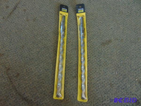 lot 62 image: (2) 58" Concrete Bits   Straight shank ...