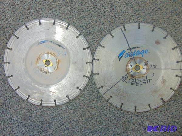 lot 65 image: (2) 10" Diamond Blades   Both blades app...