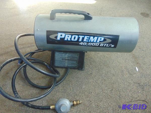 lot 69 image: Protemp&nbsp40,000 BTU Propane Heater   Test...
